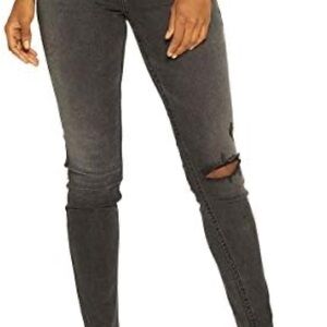 Silver Jeans Black Skinny Distressed Robson Jeans Size 29/31 EUC